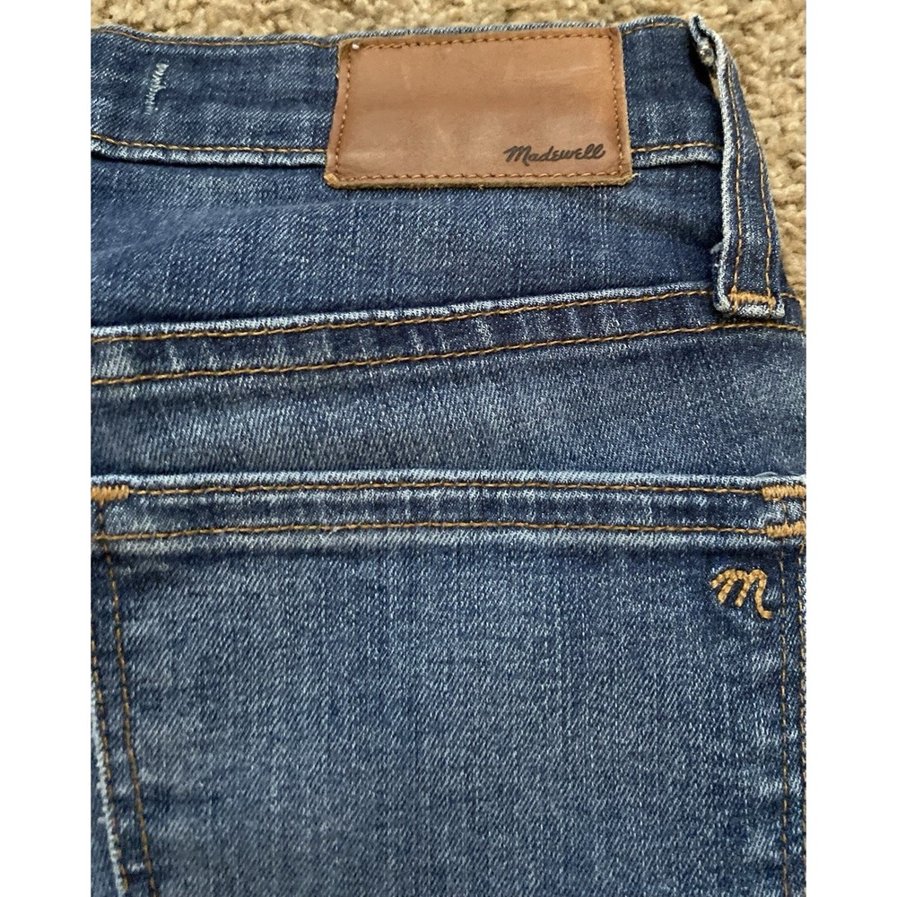 MADEWELL Womens Jeans Size 26 Blue Denim Distressed Skinny 9" High-Rise - Picture 4 of 8